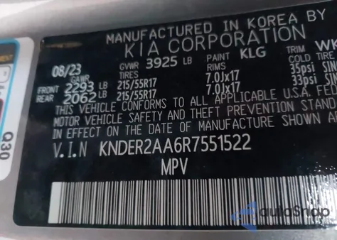 2024 Kia Seltos Ex z USA, uszkodzony, nr VIN KNDER2AA6R7551522